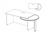 Стол приставной для прям. модулей, с/о